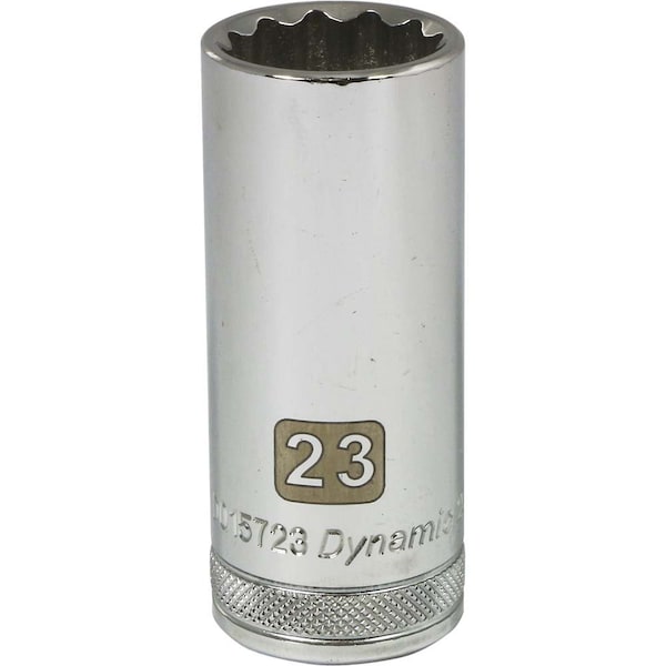 1/2" Drive, 23mm Metric Socket, 12 Points